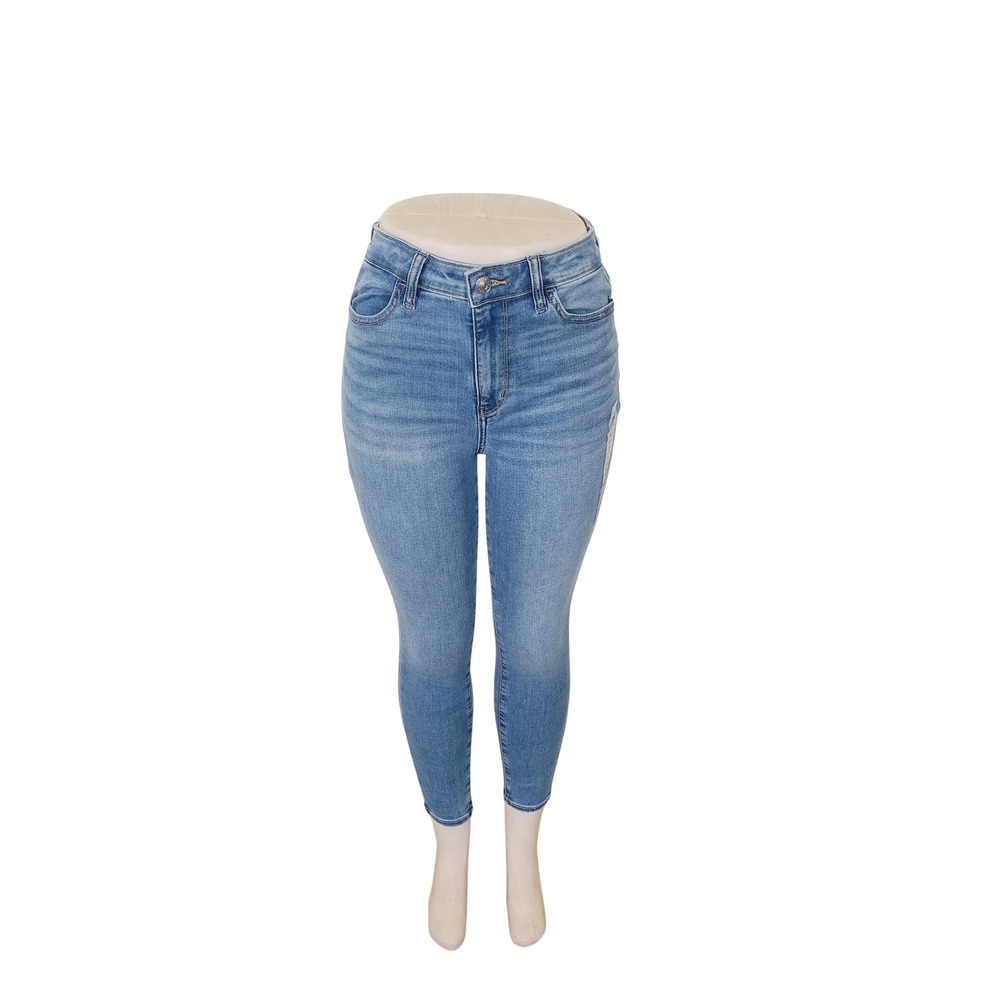 American  Elastic‎ fabric Super High-Rise Jegging Eagle, Women's, Size 6 Blue.